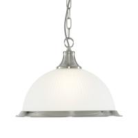 741-6647 Amedeo LED Pendant Light Satin Silver Finish