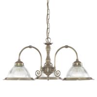 741-6651 Amedeo LED 3 Light Ceiling Light Antique Brass