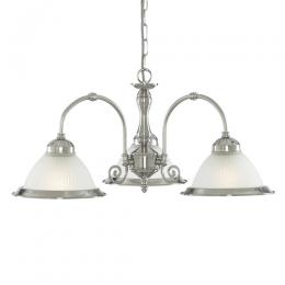 741-6654 Amedeo LED 3 Light Ceiling Light Satin Silver Finish 