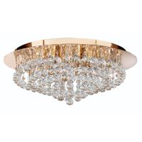 741-6662 Iaconi LED Large Semi-Flush Ceiling Light Gold Finish