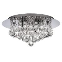 741-6663 Iaconi LED Small Semi-Flush Ceiling Light Polished Chrome