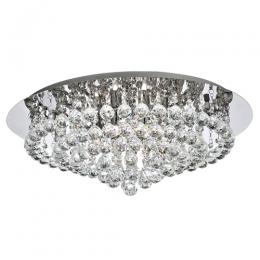 741-6665 Iaconi LED Large Semi-Flush Ceiling Light Polished Chrome 