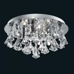 741-6669 Iaconi LED Small Semi-Flush Ceiling Light Polished Chrome 