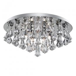 741-6670 Iaconi LED Medium Semi-Flush Ceiling Light Polished Chrome 