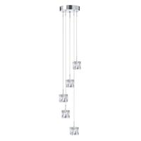 741-6733 Incerti 5 Light Pendant Light Polished Chrome