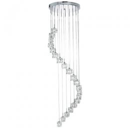 741-6735 Scopoli LED 20 Light Pendant Light Polished Chrome 