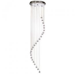 741-6740 Grassi LED 5 Light Pendant Light Polished Chrome 