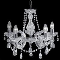 741-6746 Mariotti LED 5 Light Crystal Ceiling Light Polished Chrome