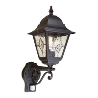 180-6960 Nordio LED Outdoor PIR Wall Lantern Black