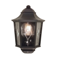 180-6966 Nordio LED Outdoor Half Wall Lantern Black