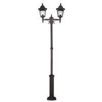 180-6984 Chimenti LED Outdoor 2 Headed Lamp Post Black