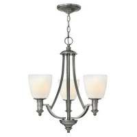 186-7030 Trussardi LED 3 Light Ceiling Light Antique Nickel