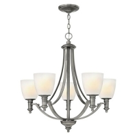 186-7031 Trussardi LED 5 Light Ceiling Light Antique Nickel