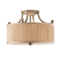 168-7036  LED Semi-Flush Ceiling Light Silver Sand Finish