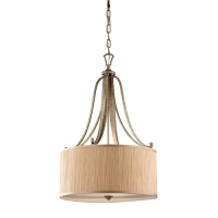 168-7038  LED Pendant Ceiling Light Silver Sand Finish