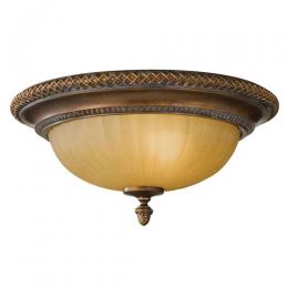 184-7040 Lanza LED Flush Ceiling Light Bronze Finish 