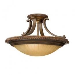 184-7041 Lanza LED Semi-Flush Ceiling Light Bronze Finish 