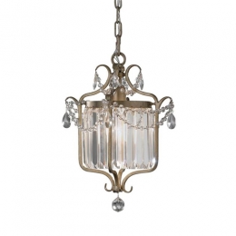 184-7063 Gianetti LED 1 Light Ceiling Light Gilded Silver Finish 