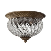 186-7105 Pisani LED Flush Ceiling Light Pearl Bronze Finish