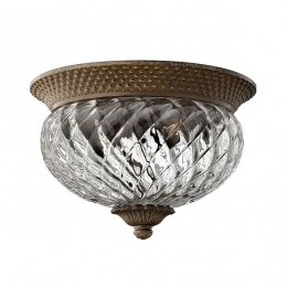 186-7105 Pisani LED Flush Ceiling Light Pearl Bronze Finish 