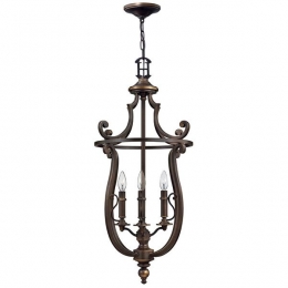 186-7123 Pivetti LED 4 Light Unglazed Lantern Old Bronze Finish 