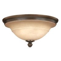 186-7125 Pivetti LED Flush Ceiling Light Old Bronze Finish