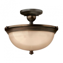 186-7135 Mauro LED Semi-Flush Ceiling Light Old Bronze 