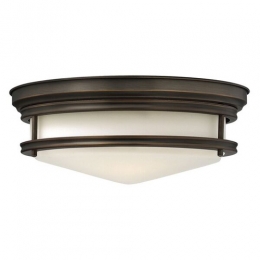 186-7137 Lanzini LED Flush Ceiling Light Rubbed Bronze 