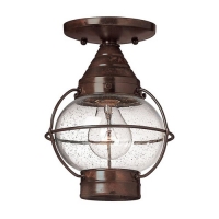 186-7162 Campori LED Outdoor Duo Mount Small Pendant Lantern Sienna Bronze Finish