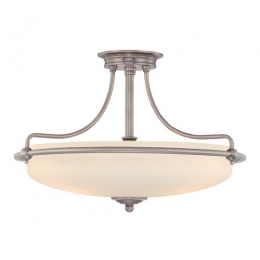 188-7180 Grillo LED 4 Light Semi-Flush Ceiling Light Antique Nickel 