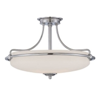 188-7182 Grillo LED 3 Light Semi-Flush Ceiling Light Polished Chrome