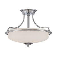 188-7183 Grillo LED 3 Light Semi-Flush Ceiling Light Antique Nickel