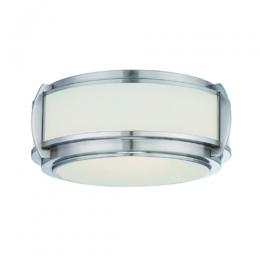 188-7188 Vespoli LED 3 Light Flush Ceiling Light Brushed Nickel 