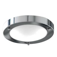 741-7191 Mineo LED Bathroom Flush Ceiling Light Polished Chrome