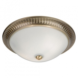 LED Flush Ceiling Light Antique Brass 