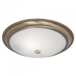 LED Flush Ceiling Light Antique Brass 