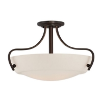 188-7468 Checci LED Semi-Flush Ceiling Light Palladian Bronze Finish