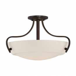 188-7468 Checci LED Semi-Flush Ceiling Light Palladian Bronze Finish 