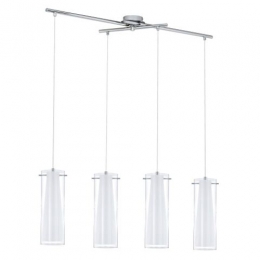 LED 4 Light Pendant Ceiling Light Polished Chrome 