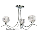 208-8017  LED 3 Light Ceiling Light Polished Chrome