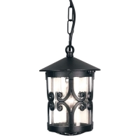 180-8098 Herin LED Outdoor Soffit Lantern Black