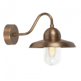 180-8137 Solari LED Outdoor Period Wall Lantern Bronze Brass Finish 