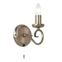 733-8709 Alberto LED 1 Light Wall Light Antique Brass