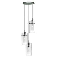 741-8851 Dudan 1 LED 3 Light Pendant Ceiling Light Polished Chrome