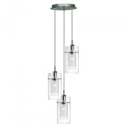 741-8851 Dudan 1 LED 3 Light Pendant Ceiling Light Polished Chrome 