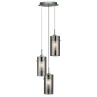 741-8852 Dudan 2 LED 3 Light Pendant Ceiling Light Polished Chrome