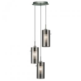 741-8852 Dudan 2 LED 3 Light Pendant Ceiling Light Polished Chrome 