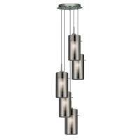 741-8853 Dudan 2 LED 5 Light Pendant Ceiling Light Polished Chrome