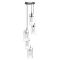 741-8854 Dudan 1 LED 5 Light Pendant Ceiling Light Polished Chrome