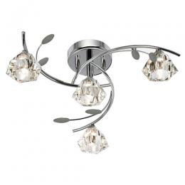 741-8867 Sidoti LED 4 Light Ceiling Light Polished Chrome 